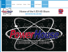Tablet Screenshot of powerhousetumbleandcheer.com